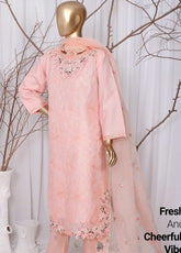 Pearl Series Embroidered Chiffon 3 Piece Stitched Suit RNPC25PSLE D-188 (PK)